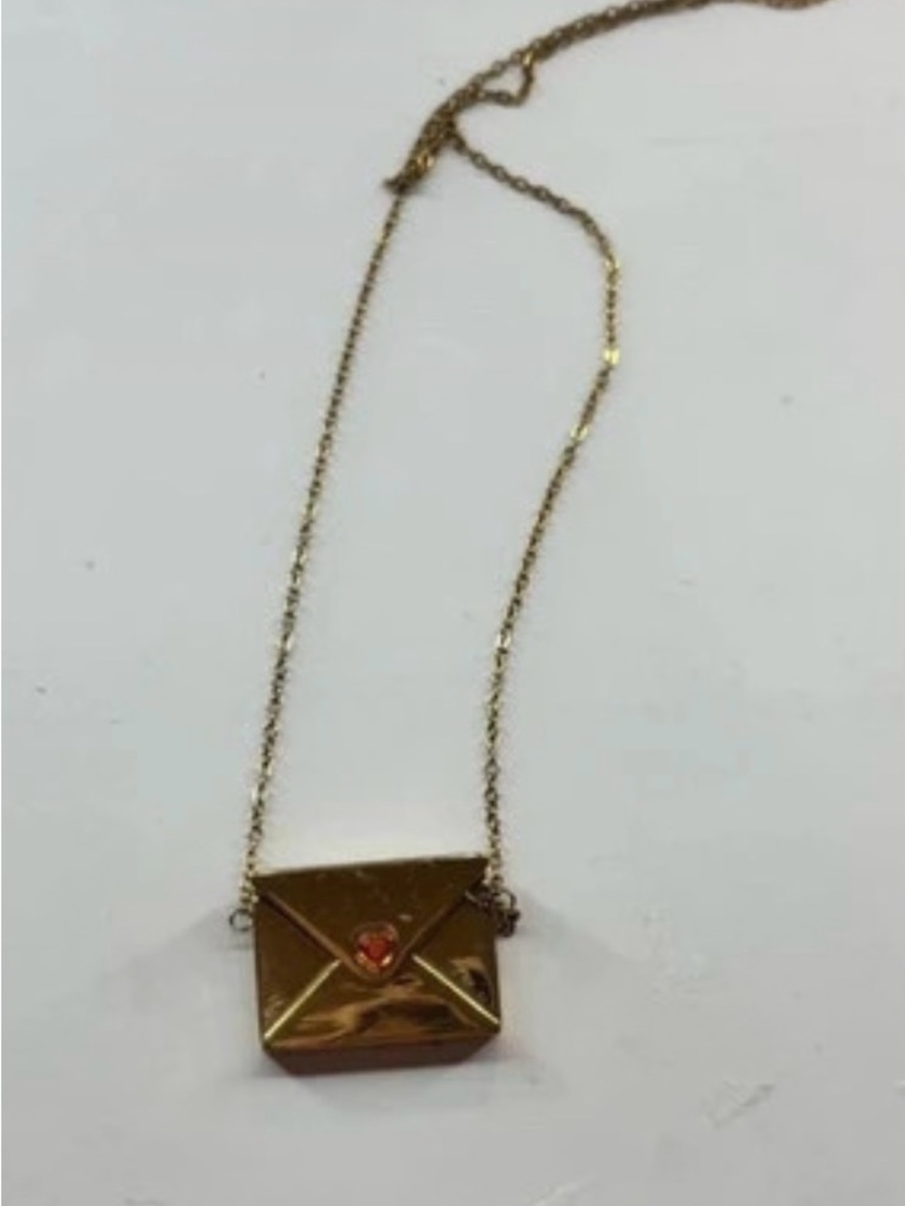 Taylor Siwft Actuslly Romantic gold envelope locket necklace